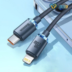 Cáp Baseus Crystal Shine USB-C to Lightning 1.2M